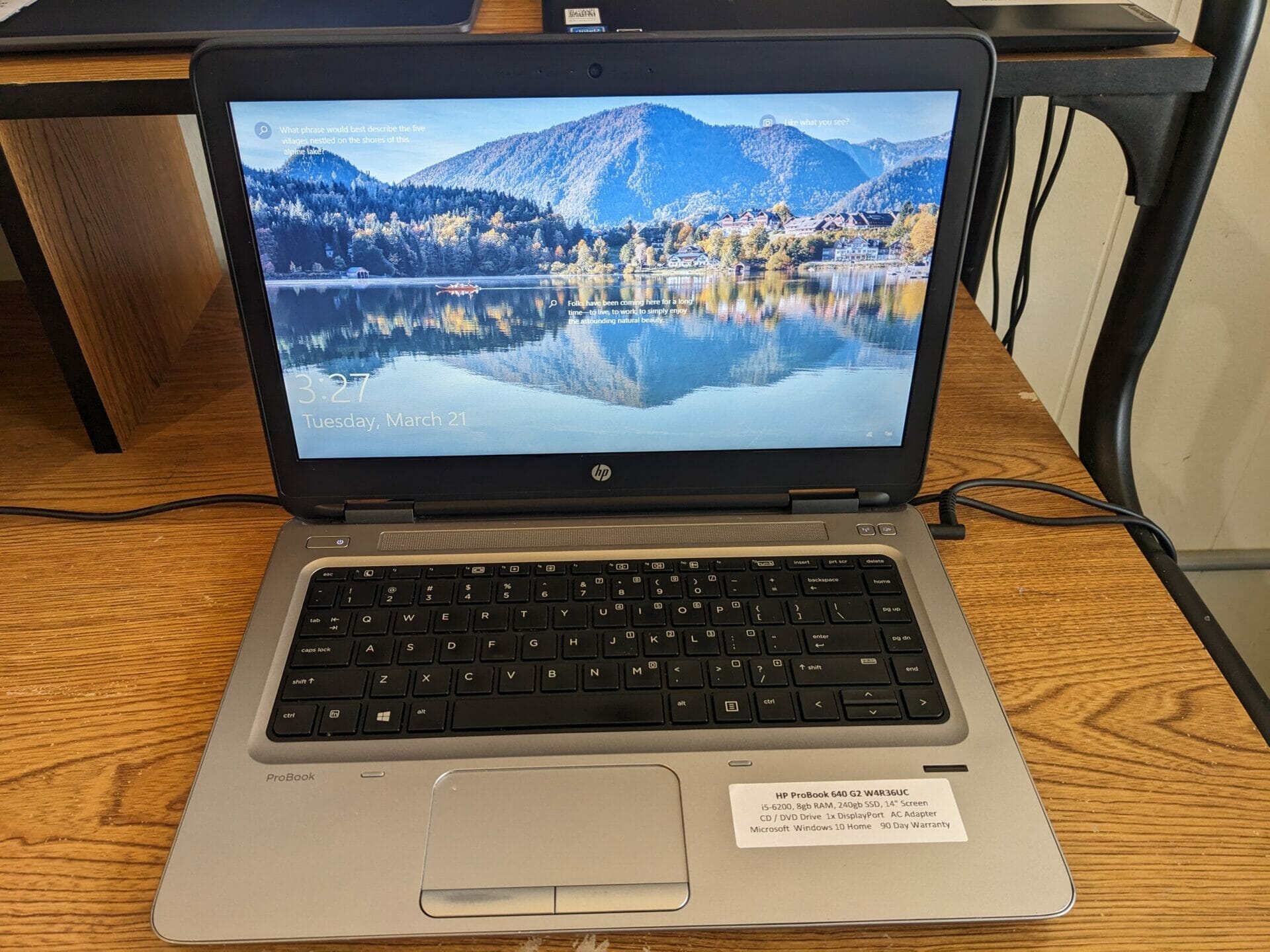 HP ProBook 640 G2, i5-6200, 8gb RAM, 240gb SSD, 14 inch, W4R36UC 5CG6133BMK