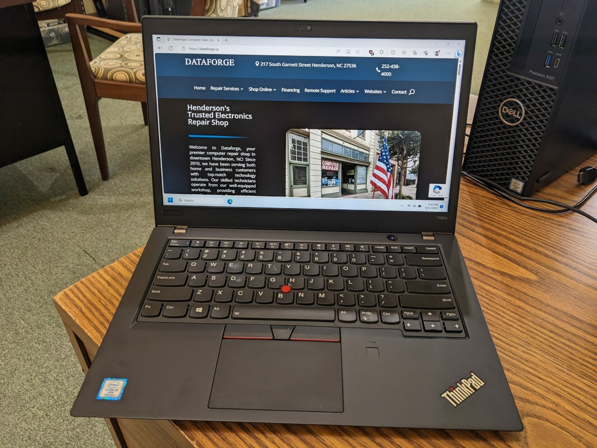 Lenovo ThinkPad T480s, i5-8350, 8GB RAM 256GB SSD, 14 inch Touchscreen 20L8  PC160X4E Dataforge